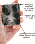 Pain nettoyant visage au charbon et à l'aloe vera