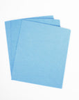 Three layered blue cellulose cloths (reusable paper towel)