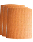Three layered orange cellulose cloths (reusable paper towel)