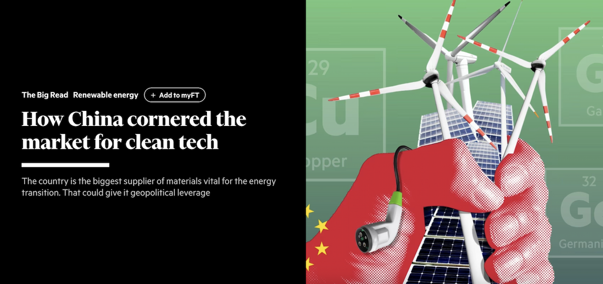 China's control of the climate economy
