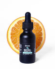 Vitamin C serum 15% ascorbic acid in dark bottle with dropper