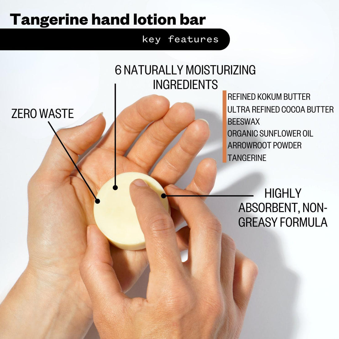 Tangerine Hand Lotion Bar
