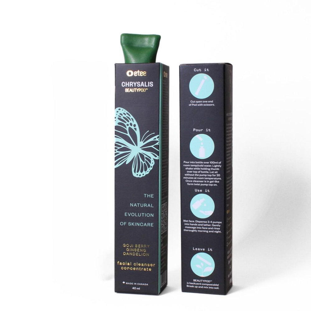 Gentle Facial cleanser with Ceramides, Goji Berry and Ginseng - Super concentrated, low emissions, zero plastic