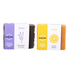 Honey lemon and lavender body soap bars with cardboard labels