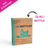 Unscented powder-to-gel dish soap concentrate in a recyclable box 