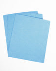 Three layered blue cellulose cloths (reusable paper towel)