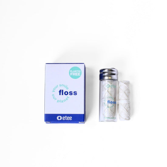 Peppermint Mulberry Silk Dental Floss etee