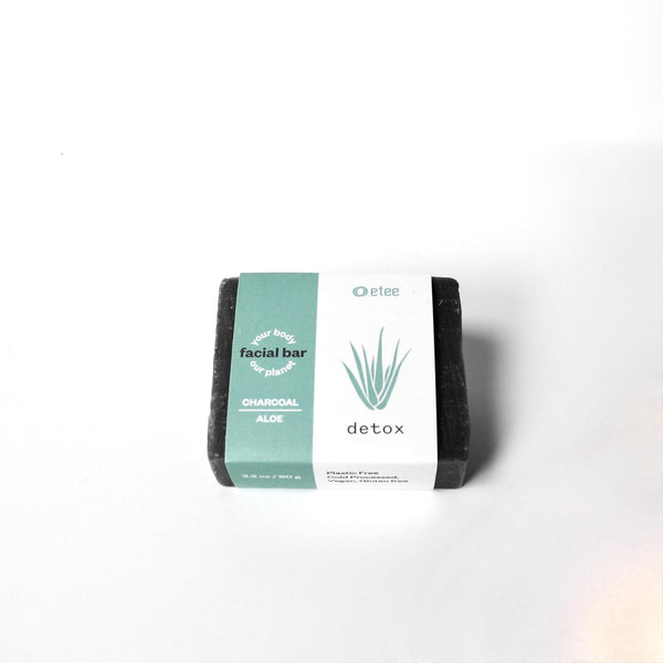 Charcoal & Aloe Facial Cleansing Bar – etee