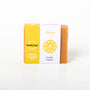 Honey lemon body soap bar with cardboard label