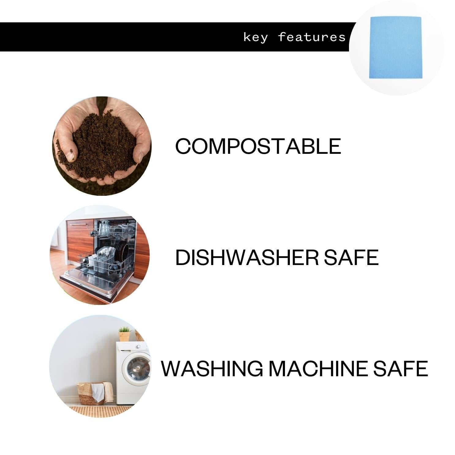 Kit de liquide vaisselle sans parfum - Liquide vaisselle sans parfum, chiffon en cellulose, éponge à récurer et distributeur pour verres