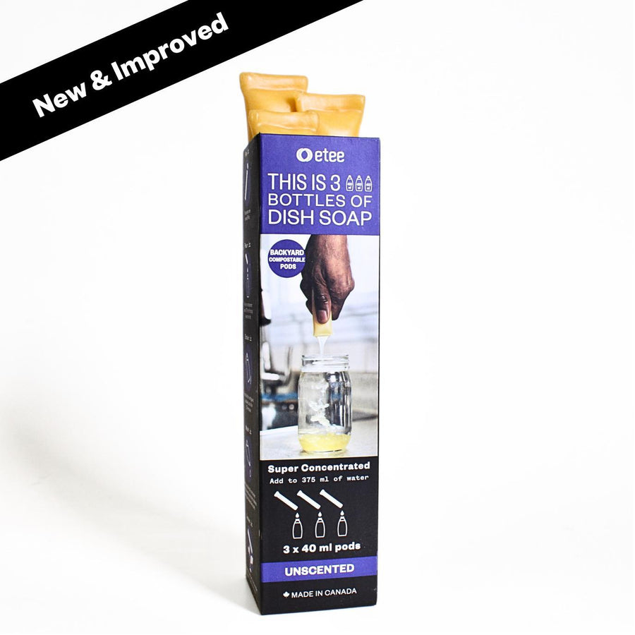 Unscented Super Concentrated Liquid Dish Soap etee