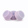 Three bars of rounded lavender chamomile conditioner bars